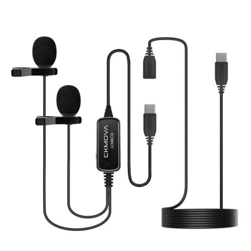 CKMOVA LCM6CD-Podwójny mikrofon krawatowy na USB C - 1214084