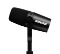 Shure MV7-K-BNDL - Mikrofon lektorski/wokalny ze złączem XLR/USB-C Czarny + statyw biurkowy - 1051019