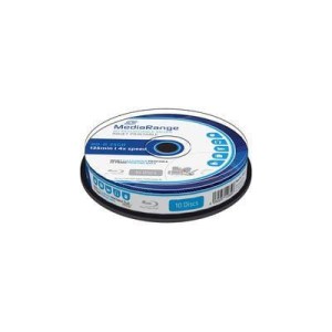 Płyta Blu-ray MediaRange MR496 25GB 4x speed (Cake 10) Inkjet Fullsurface Printable