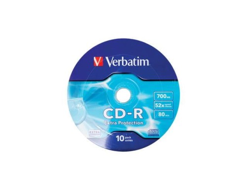 CD-R Verbatim 700MB Extra Protection Wrap (10 Spindel) - 977991