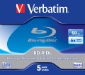 Płyta BDR Verbatim 43748 (50GB; 6x; 5szt.; Slim Case) - 1061182