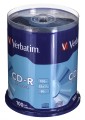 Płyta CD Verbatim 43411 (700MB; 52x; 100szt.; Cake) - 1061194