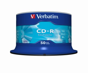Płyta CD Verbatim 43351 (700MB; 52x; 50szt.; Cake)