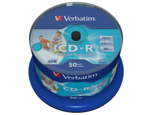 Płyta CD Verbatim 43438 (700MB; 52x; 50szt.; Cake) - 1061188