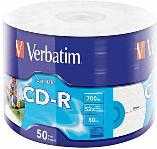 Płyta CD Verbatim 43794 (700MB; 52x; 50szt.; Spindle) - 1061200
