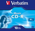 Płyta CD Verbatim 43365 (700MB; 4x; 10szt.; Jewel Case) - 1061204