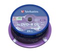 Płyta DVD Verbatim 43757 (8,5GB; 8x; 25szt.; Cake) - 1061255