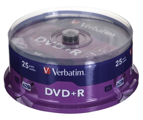 Płyta DVD Verbatim 43500 (4,7GB; 16x; 25szt.; Cake) - 1061242