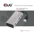 Hub Club3D CSV-1431 (USB 3.0 4-port Hub With Power Adapter) - 1065426
