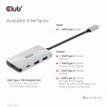 Hub Club3D CSV-1543 (USB Gen2 Type-C PD Charging to 2x Type-C 10G ports and 2x USB Type-A 10G ports Hub) - 1065461