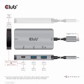 Hub Club3D CSV-1543 (USB Gen2 Type-C PD Charging to 2x Type-C 10G ports and 2x USB Type-A 10G ports Hub) - 1065464