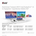 Hub Club 3D CSV-7220 MST Hub DisplayPort™ 1.4 to DisplayPort™ + HDMI™  4K60Hz M/F - 1065472
