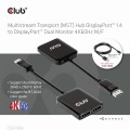 Hub Club 3D CSV-7220 MST Hub DisplayPort™ 1.4 to DisplayPort™ + HDMI™  4K60Hz M/F - 1065470