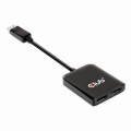 Hub Club 3D CSV-7200H Multi Stream Transport (MST) Hub DisplayPort™  1.4 to DisplayPort™ 1.4 to HDMI™ Dual Monitor 4K60Hz M/F - 1065482