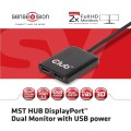 Hub Club 3D CSV-6200 Multi Stream Transport (MST) Hub DisplayPort™ 1.2 Dual Monitor (Polybag) - 1065496