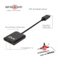 Hub Club 3D CSV-6200 Multi Stream Transport (MST) Hub DisplayPort™ 1.2 Dual Monitor (Polybag) - 1065497
