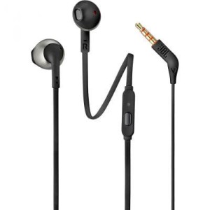 Słuchawki JBL T205 (czarne, przewodowe, douszne)