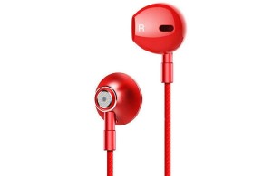 Słuchawki Lenovo HF140 (przewodowe, douszne, czerwone)