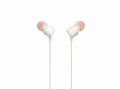 Słuchawki JBL T110 (biały, z mikrofonem) - 1068207