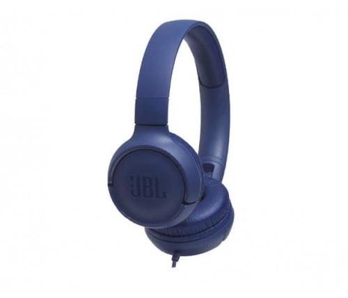 Słuchawki JBL Tune 500 (niebieskie, nauszne; z wbudowanym mikrofonem) - 1011480