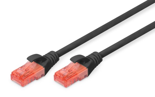 Patchcord DIGITUS UTP kat. 6 0,5m PVC czarny - 981065