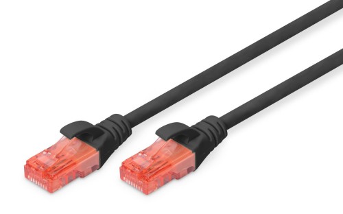 Patchcord DIGITUS UTP kat. 6 1m PVC czarny - 981064