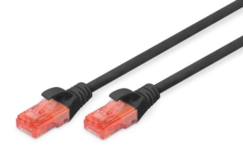 Patchcord DIGITUS UTP kat. 6 2m PVC czarny - 981063