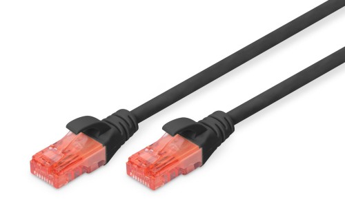 Patchcord DIGITUS UTP kat. 6 3m PVC czarny - 981062