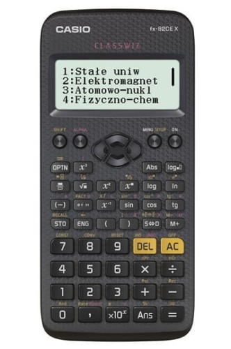CASIO KALKULATOR NAUKOWY FX 82CEX CZARNY, 12 CYFROWY WYŚWIETLACZ - 1143526