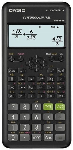 CASIO KALKULATOR NAUKOWY FX-350ESPLUS-2 CZARNY, 12 CYFROWY WYŚWIETLACZ - 1143474