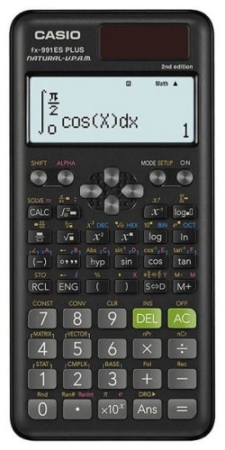 CASIO KALKULATOR NAUKOWY FX 991ES PLUS 2 CZARNY, 12 CYFROWY WYŚWIETLACZ - 1143542