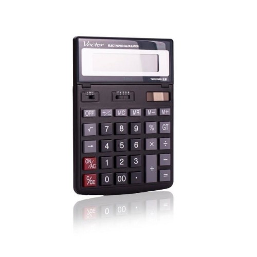 VECTOR KALKULATOR BIUROWY KAV DK-206 BLK CZARNY - 1143519