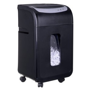 Niszczarka Activejet ASH-2502C, P-4, 28 l, ścinki 4x40 mm, 25 kartek, czarna