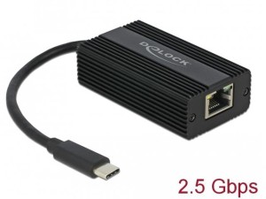 Karta sieciowa Delock USB-C 3.1- RJ-45 2.5Gb na kablu
