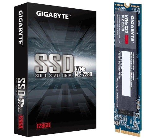 Dysk SSD Gigabyte 128GB M.2 2280 PCIe 3.0 x4 NVMe (1550/550 MB/s) - 978735