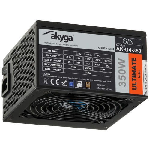 Zasilacz ATX 350W Akyga Ultimate AK-U4-350 80+ Bronze Fan12cm P8 4xSATA PCI-E - 969960