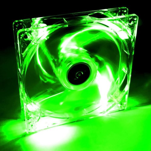 Wentylator systemowy Akyga AW-12A-BG 12cm LED zielony Molex - 985494