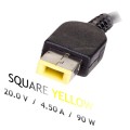 Zasilacz Akyga AK-ND-42 do notebooka (20 V; 4,5 A; 90W; Slim Tip, Square yellow ) - 1199723