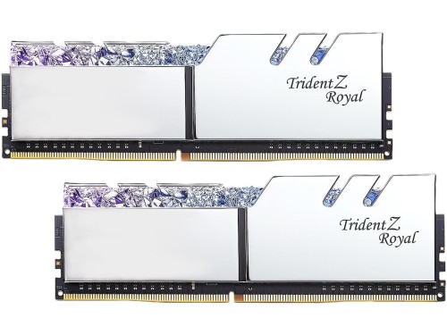 Pamięć DDR4 G.Skill Trident Z Royal Silver RGB 16GB (2x8GB) 3200MHz CL14 1,35V XMP 2.0 Podświetlenie LED - 978918