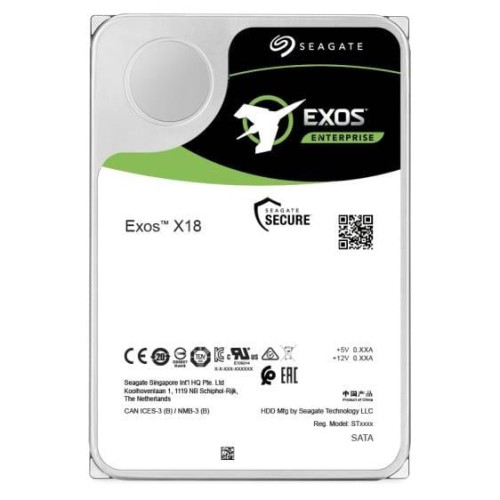 Dysk serwerowy HDD Seagate Exos X18 (12 TB; 3.5"; SATA III) - 1169593
