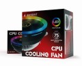 GEMBIRD WENTYLATOR CPU HURACAN ARGB X110, MULTICOLOR LED, 12.4CM, 75W, 4PIN - 1309662
