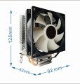 GEMBIRD WENTYLATOR CPU HURACAN X60, 9CM, 95W, 4PIN - 1309692
