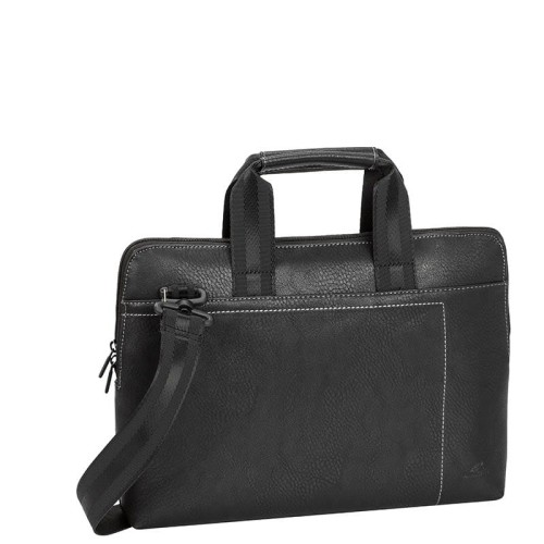 RIVACASE TORBA NA LAPTOP 13,3" ORLY, CZARNA, Z MATERIAŁU WODOODPORNEGO, Z KIESZENIAMI NA TABLET 10,1", DOKUMENTY I PORTFEL - 1126571