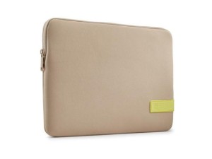 Etui do MacBook Pro Case Logic Reflect Sleeve 13" brązowe taupe/sunny lime