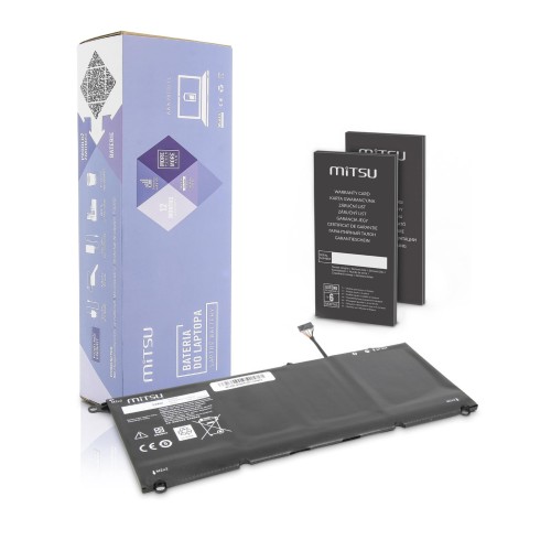 Bateria Mitsu do notebooka Dell XPS 13 9350 (7.4V-7.6V) (7000 mAh) - 753427