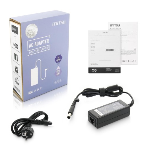 Zasilacz sieciowy Mitsu 19.5V 2.31A (4.5x3.0 pin) do notebooka HP - 807315