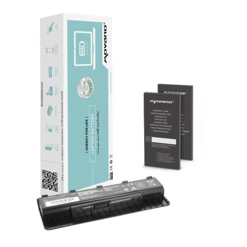 Bateria Movano do notebooka Asus G551, G551J, G551JM (10.8V-11.1V) (4400 mAh) - 966454