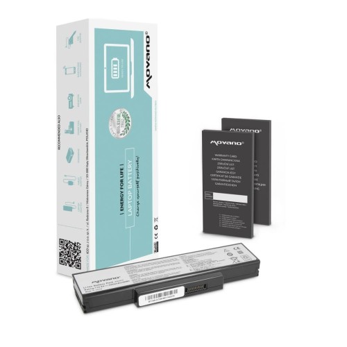 Bateria Movano do notebooka Asus K72, K73, N73, X77 (10.8V-11.1V) (4400 mAh) - 966462
