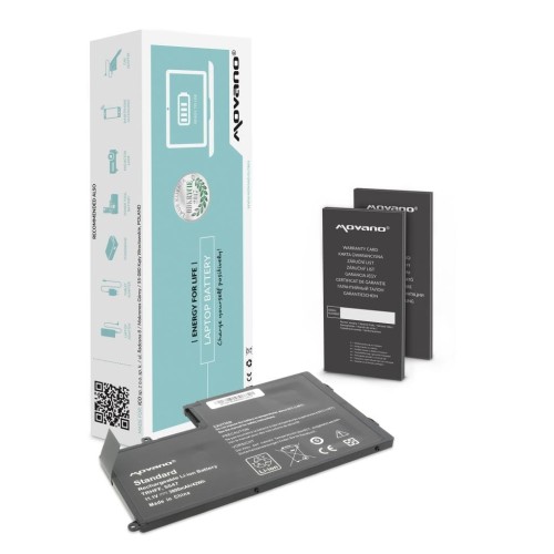 Bateria Movano do notebooka Dell Inspiron 15 (5542), 14 (5445) (10.8V-11.1V) (3800 mAh) - 966493