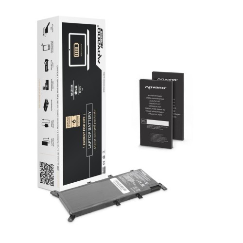 Bateria Movano Premium do notebooka Asus A555, F555, K555 (7.4V-7.6V) (5000 mAh) - 966629